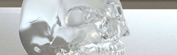 Crâne de cristal exposé au musée du quai Branly